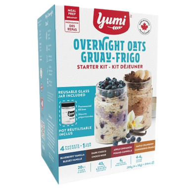 YUMI, OVERNIGHT OATS BREAKFAST KIT, 6 x 425G