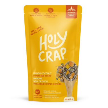 HOLY CRAP, ORGANIC MANGO COCONUT SUPERSEED BLEND, 12 x 225G