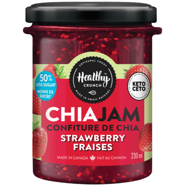 HEALTHY CRUNCH, STRAWBERRY CHIA JAM, 6 x 230ML