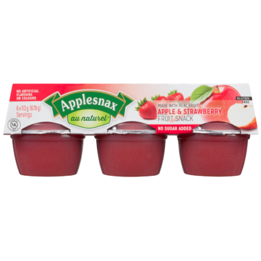 APPLESNAX, STRAWBERRY CUPS, 12 x 6/113G
