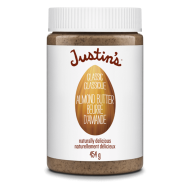 JUSTINS, CLASSIC ALMOND BUTTER JAR, 6 x 454G