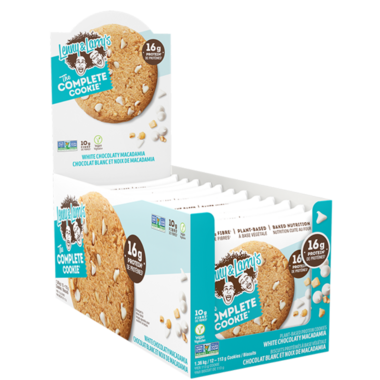 LENNY & LARRY, WHITE CHOCOLATY MACADAMIA, 12 x 113G