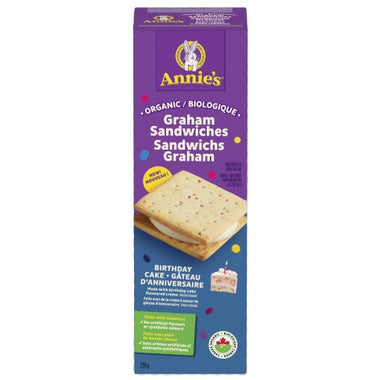 ANNIE'S HOMEGR, GRAHAM BIRTHDAY CAKE SANDWICHES, 6 x 226G