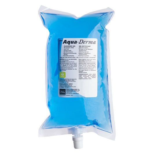 AQUA DERMA CLEANSING GEL, 8 X 1 L