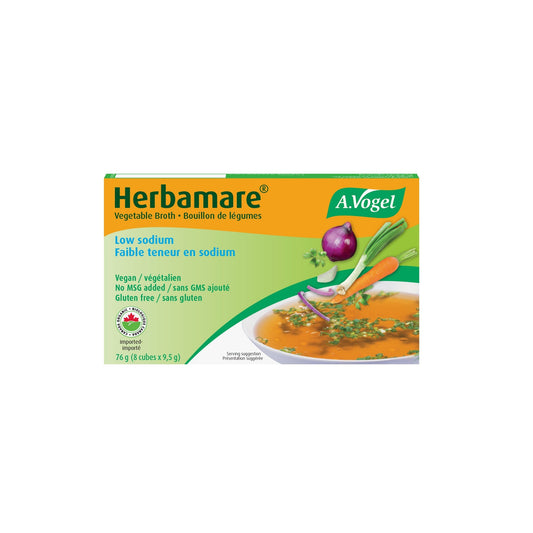 HERBAMARE, HERBAMARE VEGETABLE BROTH - LOW SOD, 12 x 76G