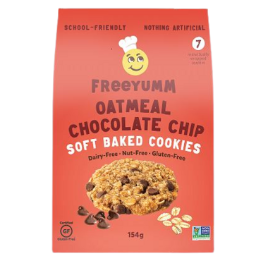 FREE YUMM, OATMEAL CHOCOLATE CHIP, 6 x 154G