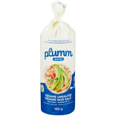 PLUM.M.GOOD, RICECAKE SES NS OR, 12 x 185G