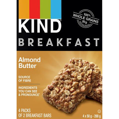 KIND, BREAKFAST ALMOND BUTTER, 5 x 4X50G