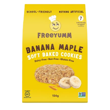 FREE YUMM, BANANA MAPLE, 6 x 154G