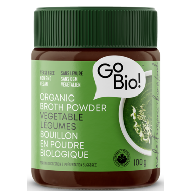 GO-BIO, GF YF VEG BROTH PWDR OR, 6 x 100G