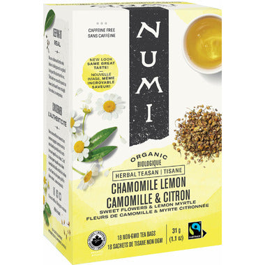 NUMI, CHAMOMILE LEMON OR, 6 x 18CT