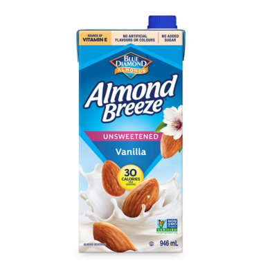 ALMOND BREEZE, ALMOND BRZ VANILLA UNSWEETENED, 12 x 946ML