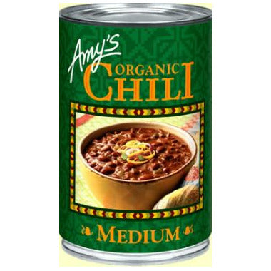 AMY'S KITCHEN, MEDIUM CHILI, 12 x 398ML