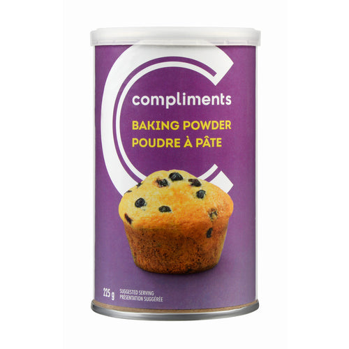 COMPLIMENTS BAKING POWDER, 12 X 225 G