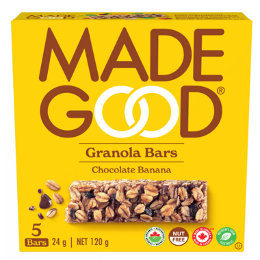 MADE GOOD, CHOC BANANA GRANOLA BAR OR, 6 x 5/24G