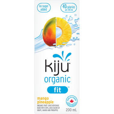 KIJU OR JUICES, ORGANIC PINEAPPLE MANGO, 8 x 4X200ML