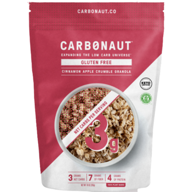 CARBONAUT, LOW CARB CINN APPLE CRUMBLE GRANOLA, 6 x 283G