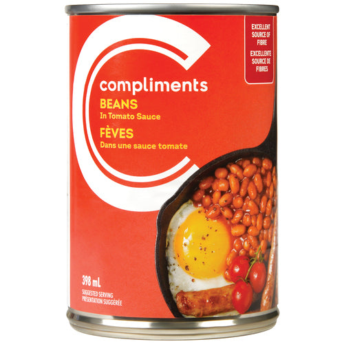 COMPLIMENTS BEANS, 12 X 398 ML