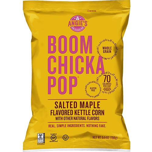 ANGIE'S ARTISAN, SALTED MAPLE FLAV KETTLE CORN, 12 x 156G