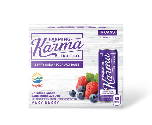 FARMING KARMA, BERRY SODA, 4 x 6X285ML