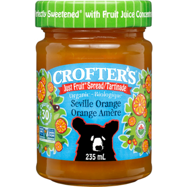 CROFTER'S ORGA, FRUIT SPREAD - SEVILLE ORANGE, 6 x 235ML