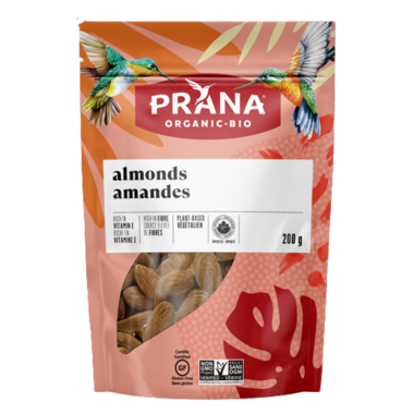 PRANA, RAW ALMONDS, 6 x 200G