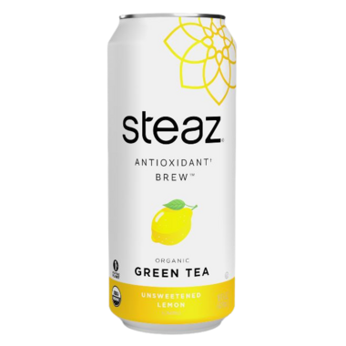 STEAZ, ANTIOXIDANT UNSWEETENED LEMON, 12 x 473ML