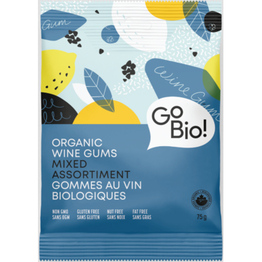 GO-BIO, WINE GUMS, 10 x 75G