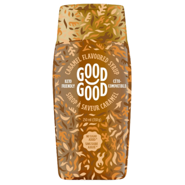 GOOD GOOD, CARAMEL FLAVOURED SYRUP, 8 x 350G
