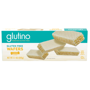 GLUTINO, LEMON WAFER COOKIES, 12 x 200G