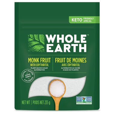 WHOLE EARTH, WHOLE EARTH MONK FRUIT POUCH, 12 x 235G