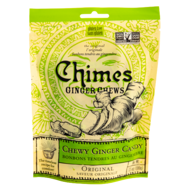 CHIMES, GINGER CHEWS CANDY -ORIGINAL, 12 x 100G