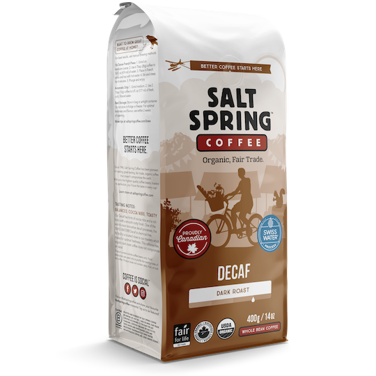 SALT SPRING COF, DECAF, 8 x 400G