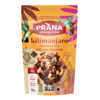 PRANA, KILIMANJARO - DELUXE CHOCOLATE MIX, 8 x 150 G