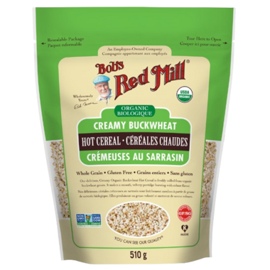 BOB'S REDMILL, ORGANIC CREAMY BUCKWHEAT, 4 x 510G