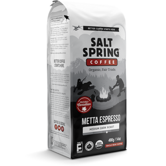 SALT SPRING COF, METTA ESPRESSO, 8 x 400G