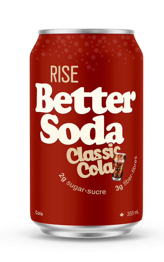 RISE KOMBUCHA, BETTER SODA - COLA, 12 x 355ML