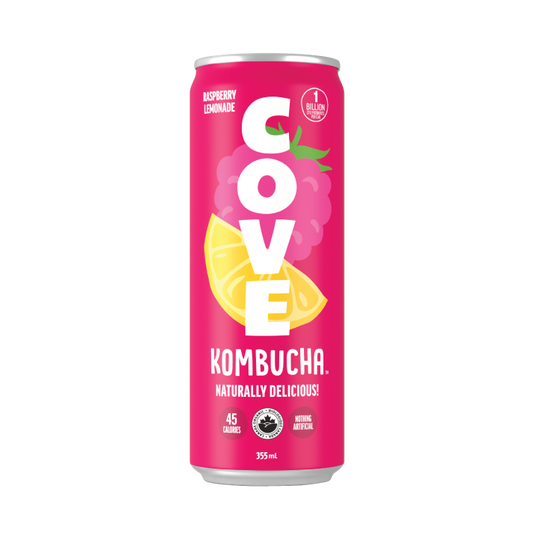 COVE DRINKS, COVE RASPBERRY LEMONADE 355ML CAN, 12 x 355ML