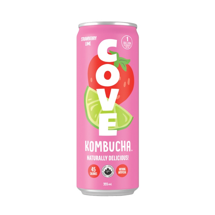 COVE DRINKS, COVE STRAWBERRY LIMEADE 355ML CAN, 12 x 355ML