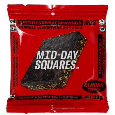 MID-DAY SQUARES, ALMOND CRUNCH INNER, 12 x 33G