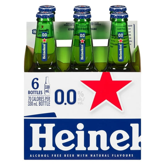 HEINEKEN 0.0, HEINEKEN 0 0 - ALCOHOL FREE BEER, 4 x 6/330ML