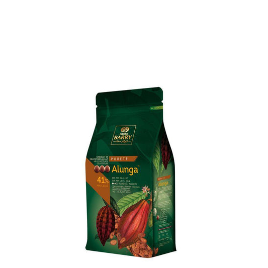 CACAO BARRY ALUNGA CHOCOLATE, 6 X 1 KG