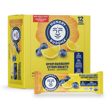 HUNGRY BUDDHA, LEMON BLUEBERRY BAR 40G, 12 x 40G