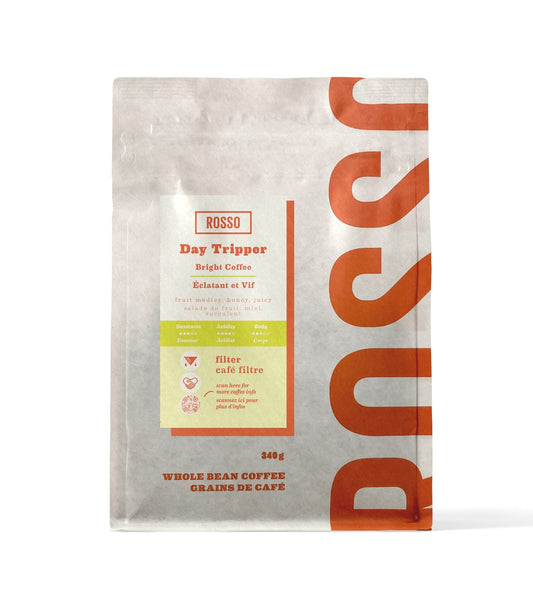 ROSSO COFFEE RO, DAY TRIPPER - BRIGHT, 6 x 340G