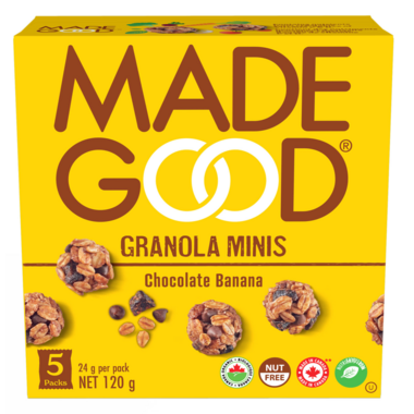 MADE GOOD, CHOC BANANA GRANOLA MINIS OR, 6 x 120G