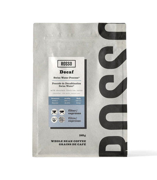 ROSSO COFFEE RO, DECAF, 6 x 340G