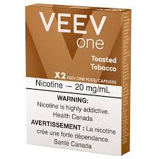 VEEV POD ONE TOASTED TOBACCO 1.8%, 5 X 2 UN