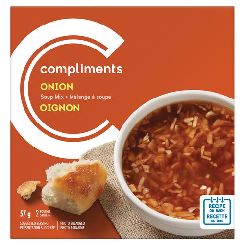 COMPLIMENTS ONION SOUP MIX, 24 X 57 G