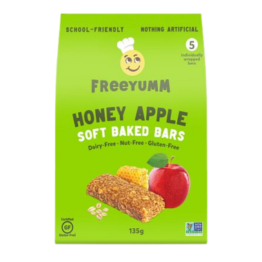 FREE YUMM, HONEY APPLE OAT, 6 x 135G