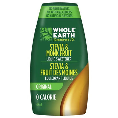 WHOLE EARTH, WHOLE EARTH STEVIA & MONK FRUIT 48ML, 12 x 48ML